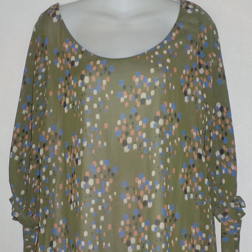 Swell dress sz M 7 9 green print EUC